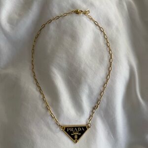 Authentic Prada Logo Necklace